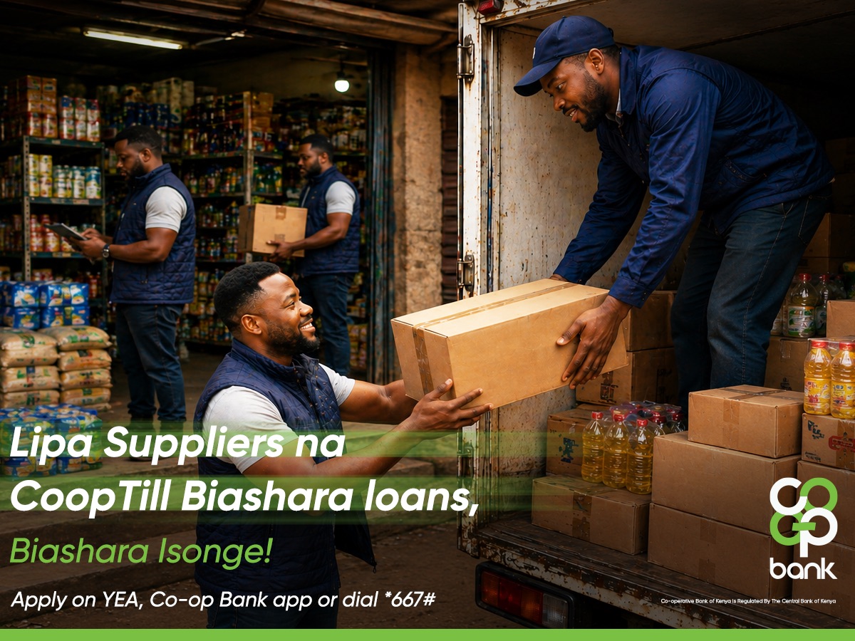 Lipa Suppliers na Co-op Till Biashara Loans — paying suppliers for stock
